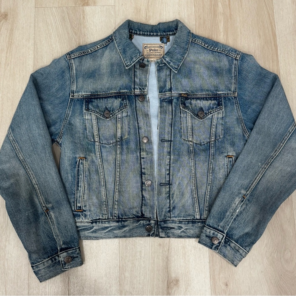 Polo by Ralph Lauren Denim  Trucker Jacket with Bear Print Lining